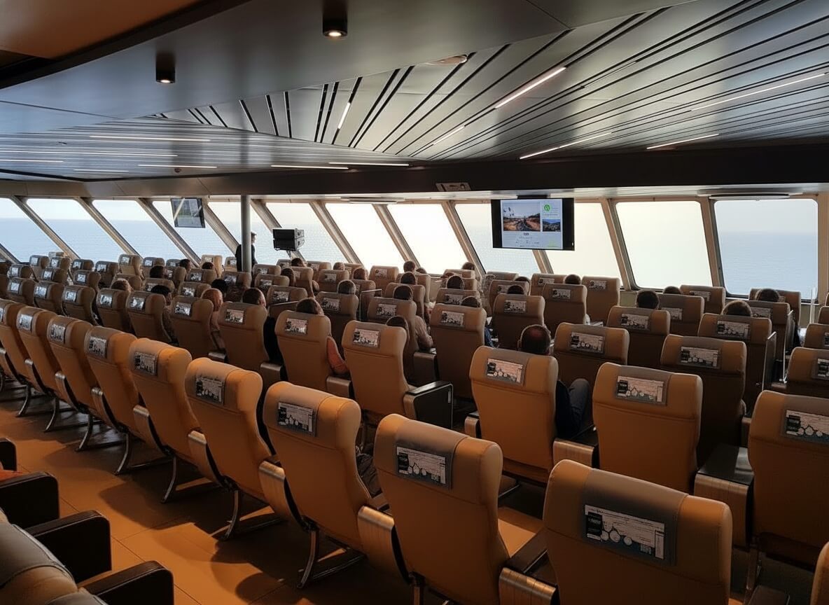 Comparación: ferry vs avión